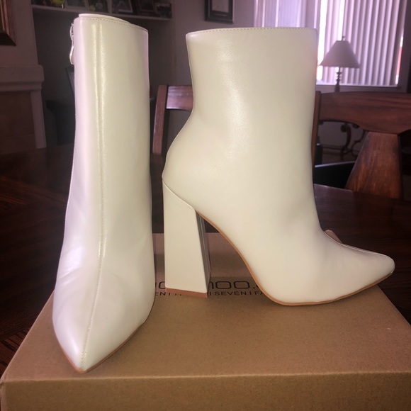 flared heel sock boots